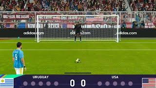 USA vs Uruguay penalty shootout - eFootball PES 2021