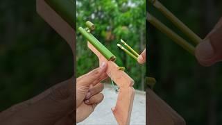 Bamboo Creations With Mini Bamboo Slingshots Bamboo Bamboocrafts Bambooart Diy