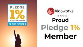 Algoworks Becomes a Proud Pledge1% Member | Pledge |