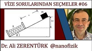 FİZİK 1 / FİZ101 | Yaylarda enerji dönüşümleri | vize ve quiz soruları + PDF #üniversite #fizik101