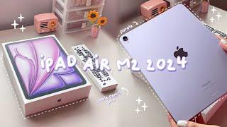  iPad air 11'' M2 in purple  apple pencil pro   asmr unboxing (2024)