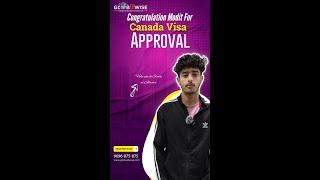 Mudit CANADA ️ Visa Aprroved by Globedwise For Portage college #shorts #ytshorts #visaapproved