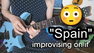 "Spain" improv for over 6 mins... (Latin, Jazz, Funk, Rock, Fusion) || #strandberg