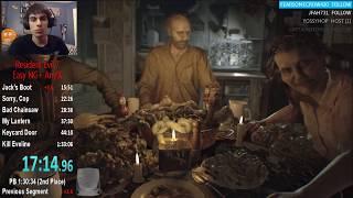 Resident Evil 7 Easy NG+ Any% Speedrun 1:30:21 IGT