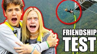 TESTING My Daughters EMOTIONAL BOND of FRIENDSHIP! Jazzy & Shae Bungee Jump!