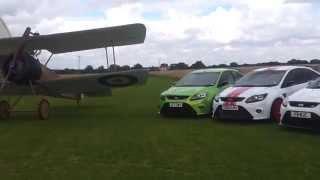 The Mydipkit Focus RS with the Essex RSfocus owners club. At Stow maries air field