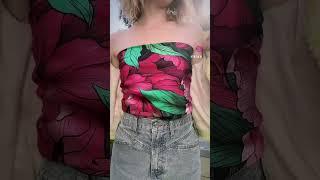 YKVLV silk scarf with AI-generated flowers 