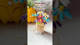 Waste spoon mini  crafts  #shorts #satisfying  #art #kids