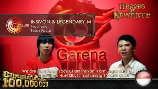 Celebrating 100,000 Concurrent Users On Garena Heroes of Newerth! Thank you!