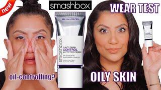 *new* SMASHBOX PHOTO FINISH CONTROL MATTIFYING PRIMER + ALL DAY WEAR *oily skin* | MagdalineJanet