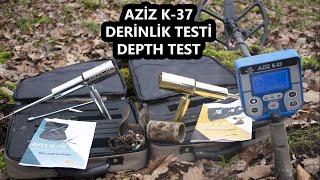 Depth Test with Gold Search Detector K-37 and Field Scanning Device Avcı M-70 Model