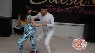 ⭐ Sara Panero and Marco Espejo ⭐ Bachata Lesson [Me Emborrachare - Grupo Extra]