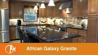 African Galaxy Granite Kitchen Countertops