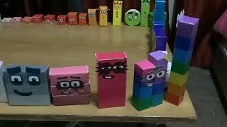 31 Papercraft Numberblocks