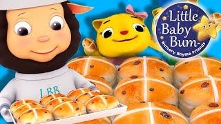 Hot Cross Buns | Nursery Rhymes for Babies by LittleBabyBum - ABCs and 123s