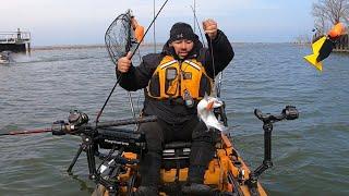 Kayak Fishing For Early Spring Lake Michigan Coho Salmon. *BEST TECHNIQUES*