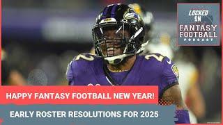 Fantasy football new year's resolutions: How to draft better rosters, build better teams in 2025