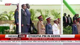 Ethiopia PM Abiy Ahmed Ali accorded Guard of honour after he arrived in Kenya