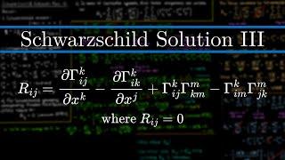 Deriving the Schwarzschild Metric: Computing the Ricci Tensor | General Relativity