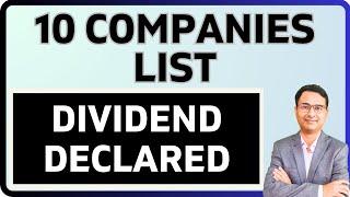 Dividend details out | 10 companies list | Latest dividend updates 2024