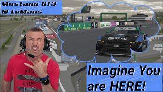 Imagine you're at the Track! | Relax to the sounds of the #iRacing Mustang GT3 @ LeMans!