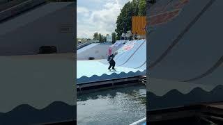 TJ Rogers with a fun line at RedBull Pooldrop in Munich