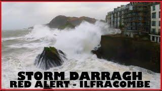 Storm Darragh (Red Alert Storm) Hits Ilfracombe Devon