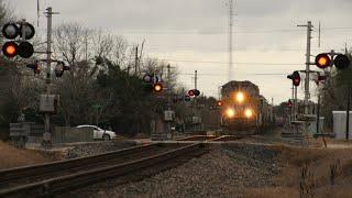 10 Railroad Crossings in a Mile! UP 3081 West, Refugio, TX