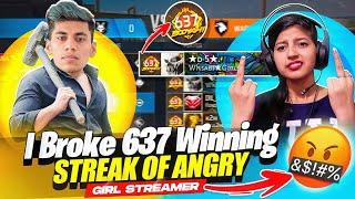 First Time Break 637 Winning StreakAngry Girl Crying Vs UG Ayush!!