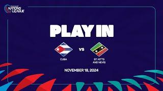 Cuba vs St. Kitts & Nevis | 2024/25 Concacaf Nations League