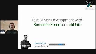 TDD OpenAI with Semantic Kernel and skUnit