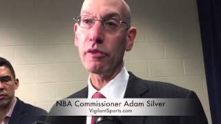 NBA Commissioner Adam Silver meets with Indy Media