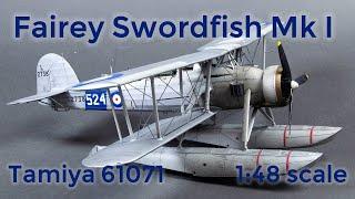 Fairey Swordfish Mk I 1:48 scale model build, Tamiya 61071