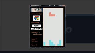 Amblyopia exercices: Tetris for amblyopia.  Exercices pour amblyopie: Tetris pour amblyopie.