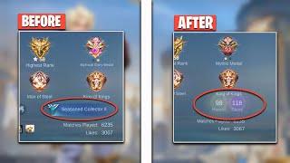 HOW TO HIDE COLLECTOR/COLLECTION LEVEL MOBILE LEGENDS