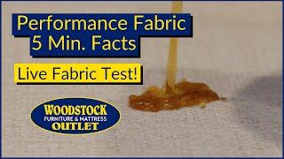 Everything You Want to Know About Performance Fabric in 5 Minutes! (Live Fabric Test)