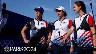 U.S. women's archery team falls to Chinese Taipei in lone Paris Olympics competition | NBC Sports