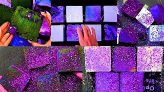 ️MIDNIGHT CRUMBLES ️ | Purple Dyed Satisfying ASMR #satisfying #gymchalk #purple