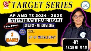 GP OF METALLURGY CLASS 12 IN ONE SHOT IPE 2025 || PHYSICS IN TELUGU || #ipe2025 #chemistry