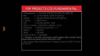 PSP PROJECTS SHARE.