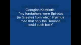 Georgios Kastriotis II , The Hellene ( Greek )  Medieval Hero  King