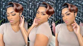 Synthetic Short Pixie Cut Wig️| Outre Perfect Hairline Lace Wig - BLAZE ***NO PLUCKING REQUIRED***