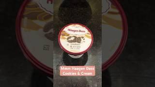 Haagen Dazs Cookies and Cream Ice Cream • YouTube #Shorts