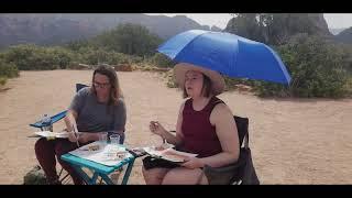 Sedona, Arizona - Plein Air, Watercolor Tutorial by Sunshower Rose