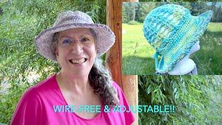 Sunny Cove ️ Crochet Sun Hat Tutorial   Adjustable, Packable, Wire-free!!  Part 1 of 2