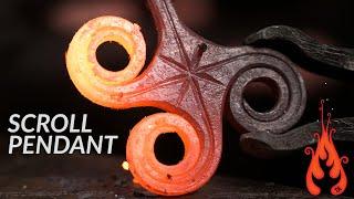 Blacksmithing - Forging a Scroll Pendant