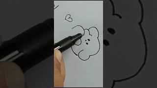 A cute mini art for today  #drawing #likesharesubscribe #simpledrawingstepbystep #viralshort #cute