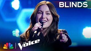 Camryn Brooks Fights for Her Four-Chair Turn Moment with "Light On" | The Voice Blind Auditions