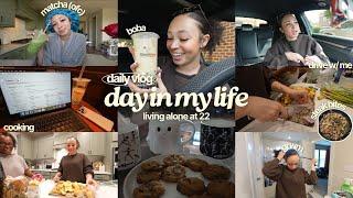 vlog: hang out with me for a day! *boba, drive w/ me, cooking etc* aliyah simone