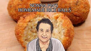 Nonna Pia's Homemade Rice Balls!